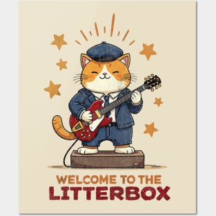 Welcome to the Litter box | High Voltage Kitty Humor Posters and Art